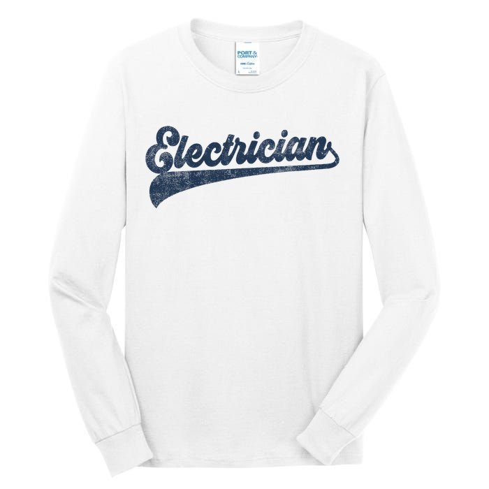 Electrician Cute Vintage Graphic Tall Long Sleeve T-Shirt