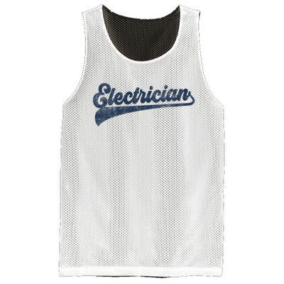 Electrician Cute Vintage Graphic Mesh Reversible Basketball Jersey Tank