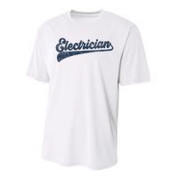 Electrician Cute Vintage Graphic Performance Sprint T-Shirt