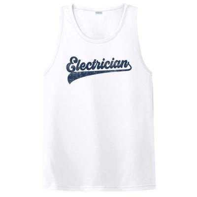 Electrician Cute Vintage Graphic PosiCharge Competitor Tank