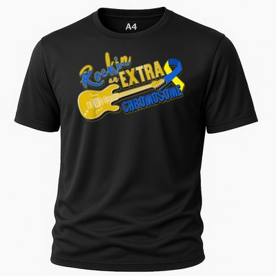 Extra Chromosome World Down Syndrome Day Rocking Extra Chromosome Cooling Performance Crew T-Shirt