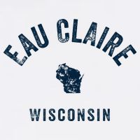 Eau Claire Wisconsin Wi Vintage 70s Sports Design T-Shirt