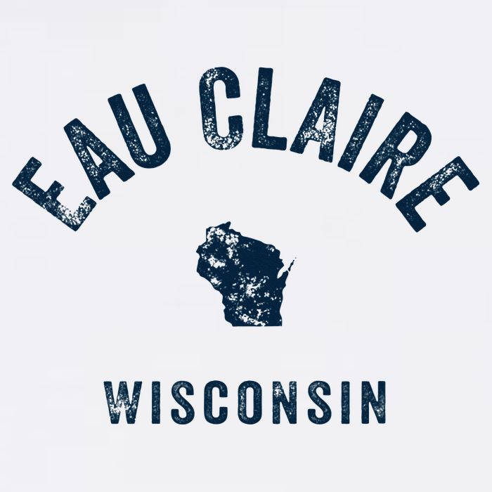 Eau Claire Wisconsin Wi Vintage 70s Sports Design T-Shirt