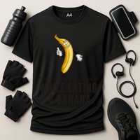 Eye Contacts While Eating A Banana Adult Humor Dirty Jokes Cooling Performance Crew T-Shirt