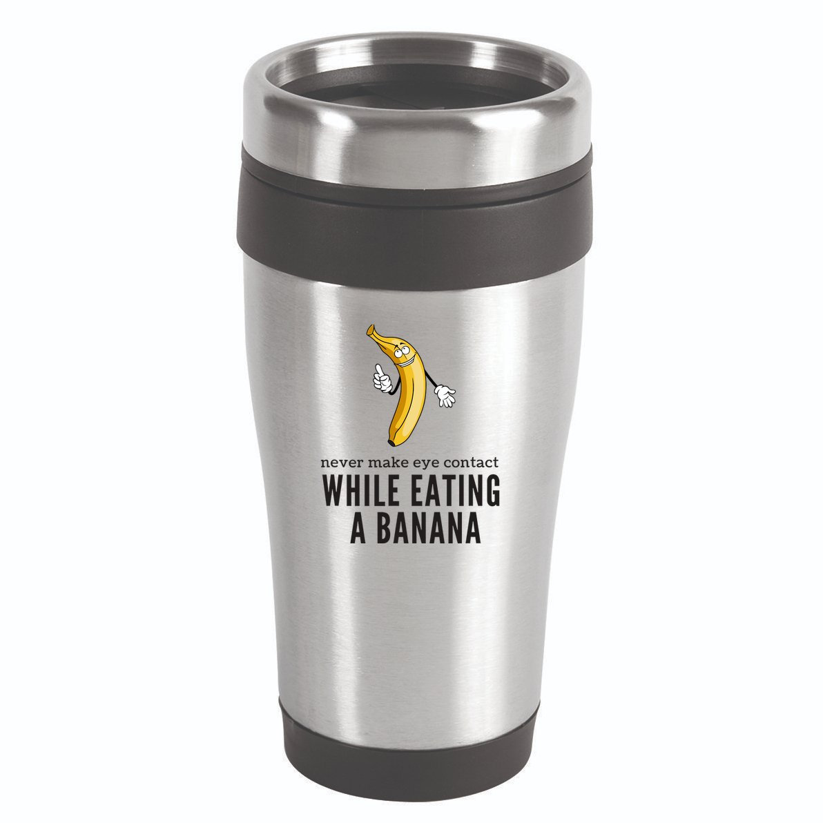 Eye Contacts While Eating A Banana Adult Humor Dirty Jokes 16oz Travel Tumbler