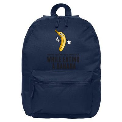 Eye Contacts While Eating A Banana Adult Humor Dirty Jokes 16 in Basic Backpack