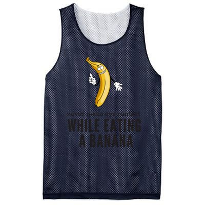 Eye Contacts While Eating A Banana Adult Humor Dirty Jokes Mesh Reversible Basketball Jersey Tank