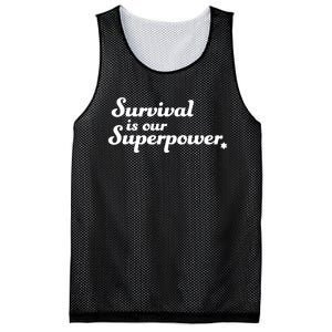 Eitan Chitayat Wearing Survival Is Our Superpower Mesh Reversible Basketball Jersey Tank