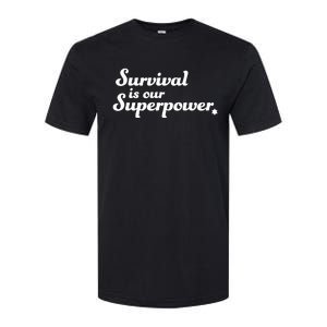 Eitan Chitayat Wearing Survival Is Our Superpower Softstyle CVC T-Shirt