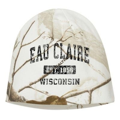 Eau Claire Wisconsin Wi Vintage Sports Design Kati - Camo Knit Beanie