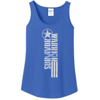 Esophageal Cancer Warrior/ Survivor Gift Militarygiftstyle Gift Ladies Essential Tank