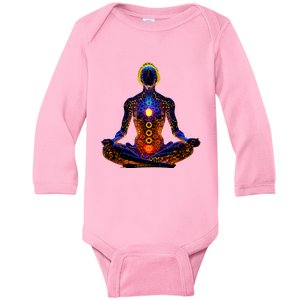 Energy Chakra Yoga Meditation Spiritual Baby Long Sleeve Bodysuit