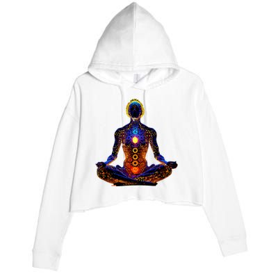 Energy Chakra Yoga Meditation Spiritual Crop Fleece Hoodie