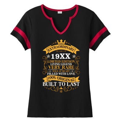 Extraordinary Custom Year Limited Edition Built To Last Personalize Birthday Ladies Halftime Notch Neck Tee