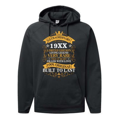 Extraordinary Custom Year Limited Edition Built To Last Personalize Birthday Performance Fleece Hoodie