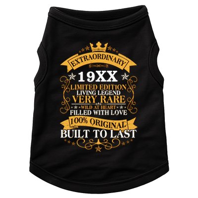 Extraordinary Custom Year Limited Edition Built To Last Personalize Birthday Doggie Tank
