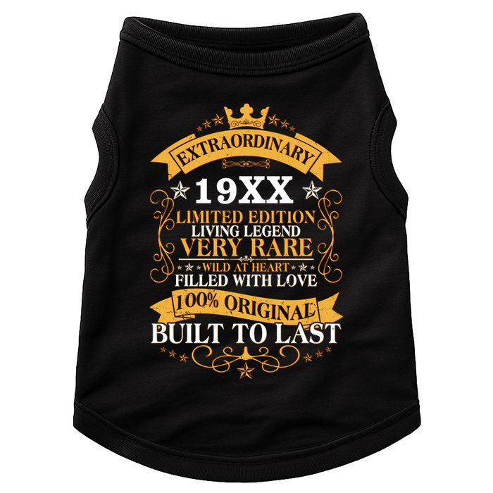 Extraordinary Custom Year Limited Edition Built To Last Personalize Birthday Doggie Tank