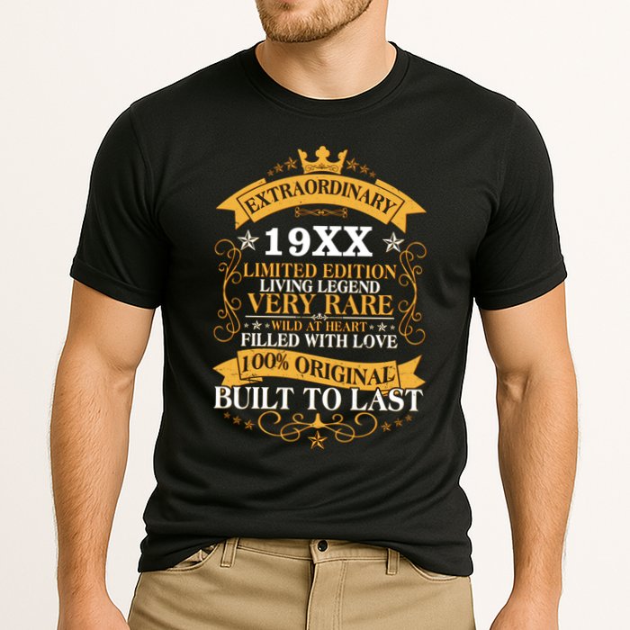 Extraordinary Custom Year Limited Edition Built To Last Personalize Birthday Performance Shirt