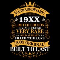 Extraordinary Custom Year Limited Edition Built To Last Personalize Birthday Performance Shirt