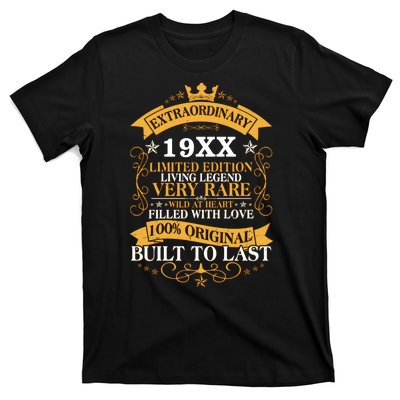 Extraordinary Custom Year Limited Edition Built To Last Personalize Birthday T-Shirt