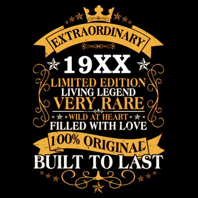 Extraordinary Custom Year Limited Edition Built To Last Personalize Birthday T-Shirt
