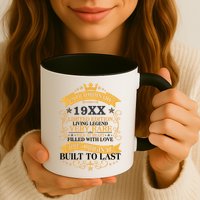 Extraordinary Custom Year Limited Edition Built To Last Personalize Birthday Mug