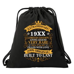 Extraordinary Custom Year Limited Edition Built To Last Personalize Birthday Drawstring Bag