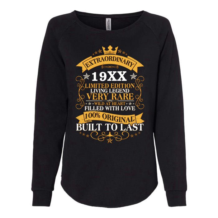 Extraordinary Custom Year Limited Edition Built To Last Personalize Birthday Womens California Wash Sweatshirt