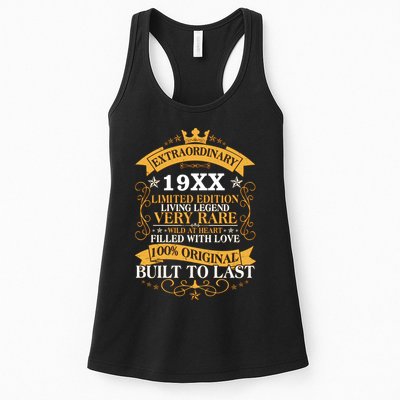 Extraordinary Custom Year Limited Edition Built To Last Personalize Birthday Womens Tank Top