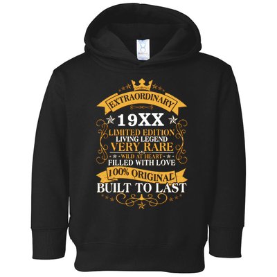 Extraordinary Custom Year Limited Edition Built To Last Personalize Birthday Toddler Hoodie