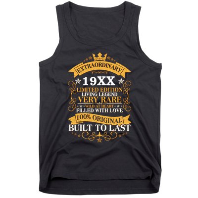 Extraordinary Custom Year Limited Edition Built To Last Personalize Birthday Tank Top
