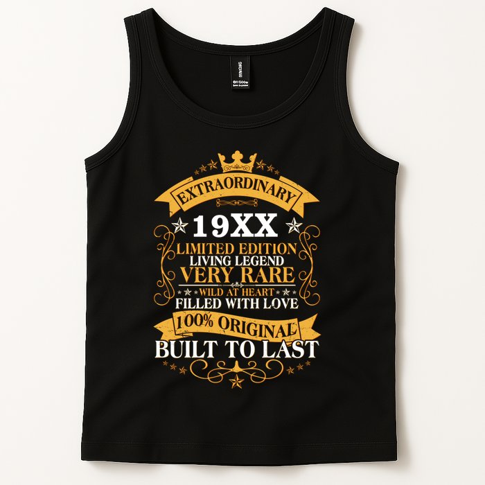 Extraordinary Custom Year Limited Edition Built To Last Personalize Birthday Tank Top