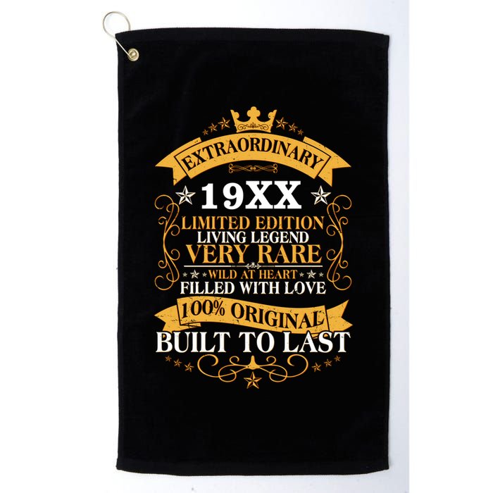 Extraordinary Custom Year Limited Edition Built To Last Personalize Birthday Golf Towel