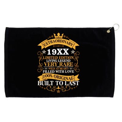 Extraordinary Custom Year Limited Edition Built To Last Personalize Birthday Grommeted Golf Towel