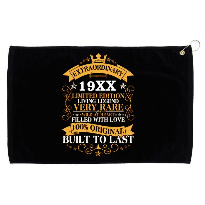 Extraordinary Custom Year Limited Edition Built To Last Personalize Birthday Grommeted Golf Towel