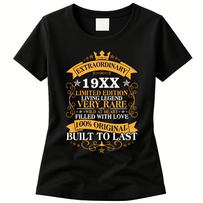 Extraordinary Custom Year Limited Edition Built To Last Personalize Birthday Womens T-Shirt