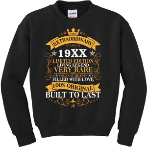 Extraordinary Custom Year Limited Edition Built To Last Personalize Birthday Kids Sweatshirt