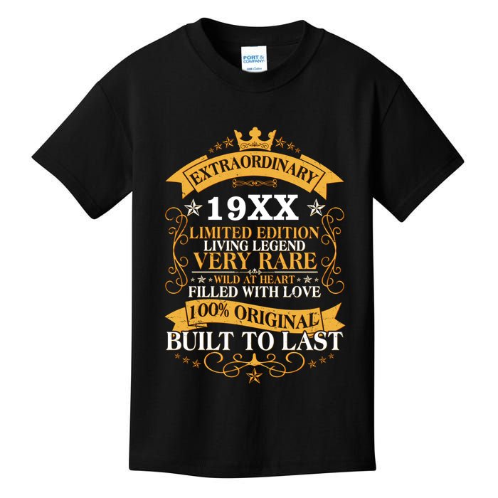Extraordinary Custom Year Limited Edition Built To Last Personalize Birthday Kids T-Shirt