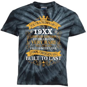 Extraordinary Custom Year Limited Edition Built To Last Personalize Birthday Kids Tie-Dye T-Shirt