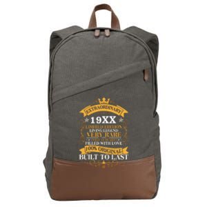 Extraordinary Custom Year Limited Edition Built To Last Personalize Birthday Cotton Canvas Backpack