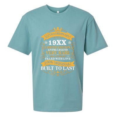Extraordinary Custom Year Limited Edition Built To Last Personalize Birthday Sueded Cloud Jersey T-Shirt