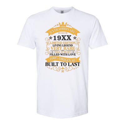 Extraordinary Custom Year Limited Edition Built To Last Personalize Birthday Softstyle CVC T-Shirt