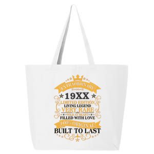 Extraordinary Custom Year Limited Edition Built To Last Personalize Birthday 25L Jumbo Tote