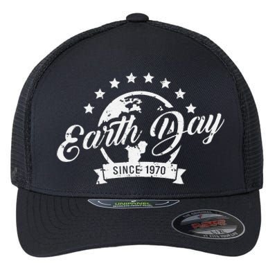 Earth Day 1970 51th Anniversary Vintage Teacher Flexfit Unipanel Trucker Cap