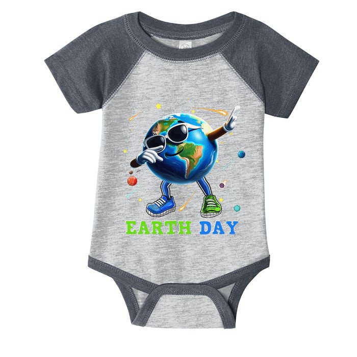 Earth Day 2024 Funny Earth Day Dab Infant Baby Jersey Bodysuit