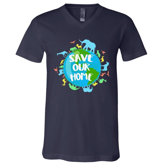 Earth Day 2023 Environmental Nature Planet V-Neck T-Shirt