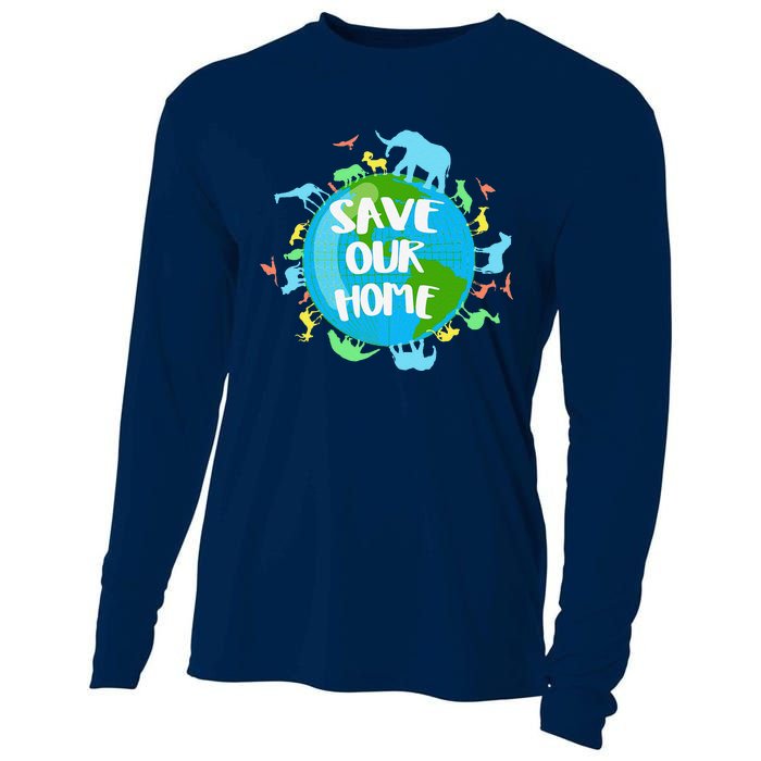 Earth Day 2023 Environmental Nature Planet Cooling Performance Long Sleeve Crew