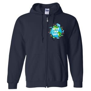 Earth Day 2023 Environmental Nature Planet Full Zip Hoodie