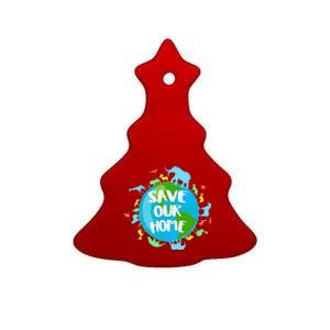 Earth Day 2023 Environmental Nature Planet Ceramic Tree Ornament