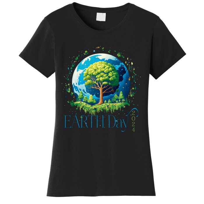 Earth Day 2024 Environmental International Awareness Women's T-Shirt